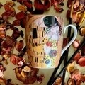 Csésze DUO, A csók, 380 ml, porcelán, többszínű