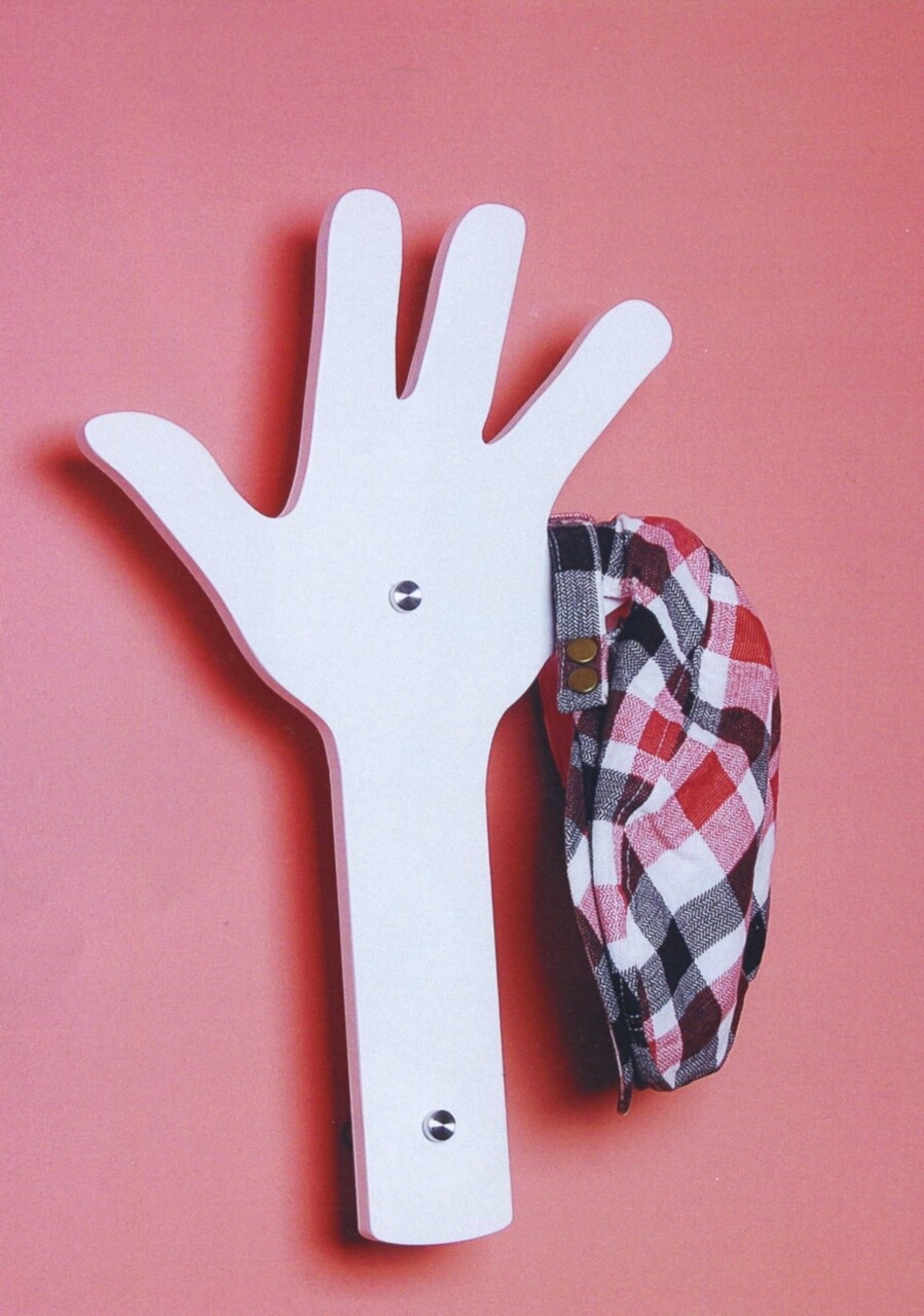 Hand Shape Fogas, Mauro Ferretti, 40x26 Cm, MDF, Fehér