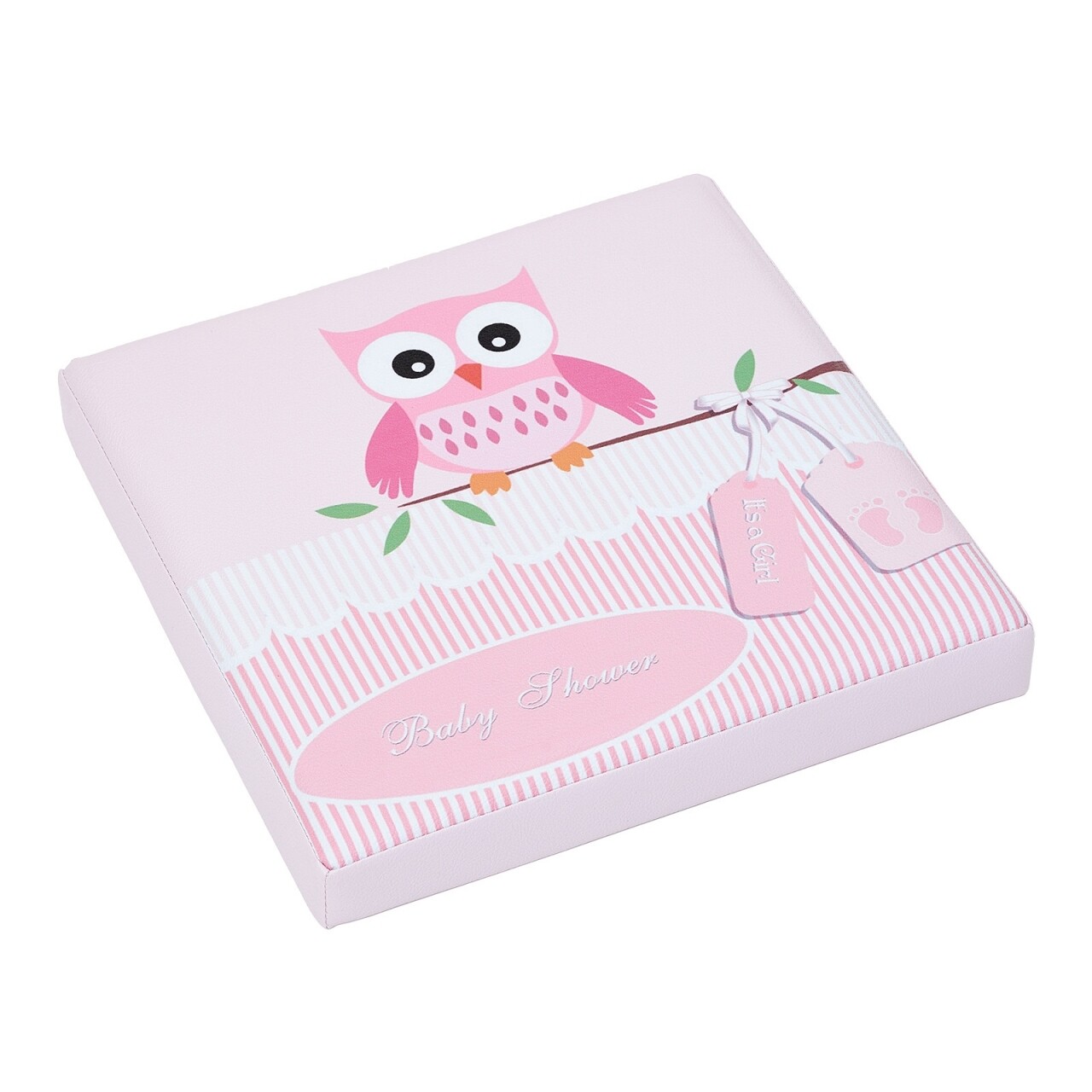 Pink Owl Összecsukható Zsámoly Tárolóhellyel, Heinner Home, 37.5 X 38 X 38 Cm, PVC, Színes