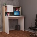 Mesepult, Pakoworld, 93,5x60x118 cm, melamin forgácslap, fehér / tölgy