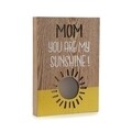 Mom Sunshine fénydekoráció, Versa, 20x28 cm, fa
