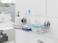 Bestlock fürdőszoba polc, Tömörítő, 45,4x14,1x11,5 cm, króm / ABS / műanyag (TPU), ezüst