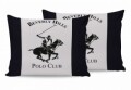 2 db 50x70 párnahuzat, 100% pamut, Beverly Hills Polo Club, fehér / sötétkék / krém