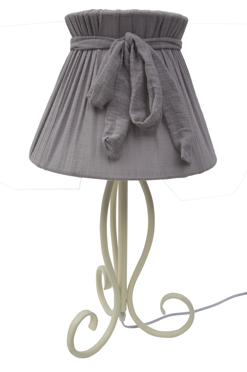 Spire éjjeli lámpa, mauro ferretti, 1 x e27, 40w, ø30x56 cm, vas/textil