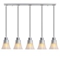 Lustra Foca N-112, Noor, 88 x 105 cm, 5 x E27, 100W, argintiu