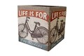 Kerékpártároló doboz, Bedora, 43x43 cm, tarka