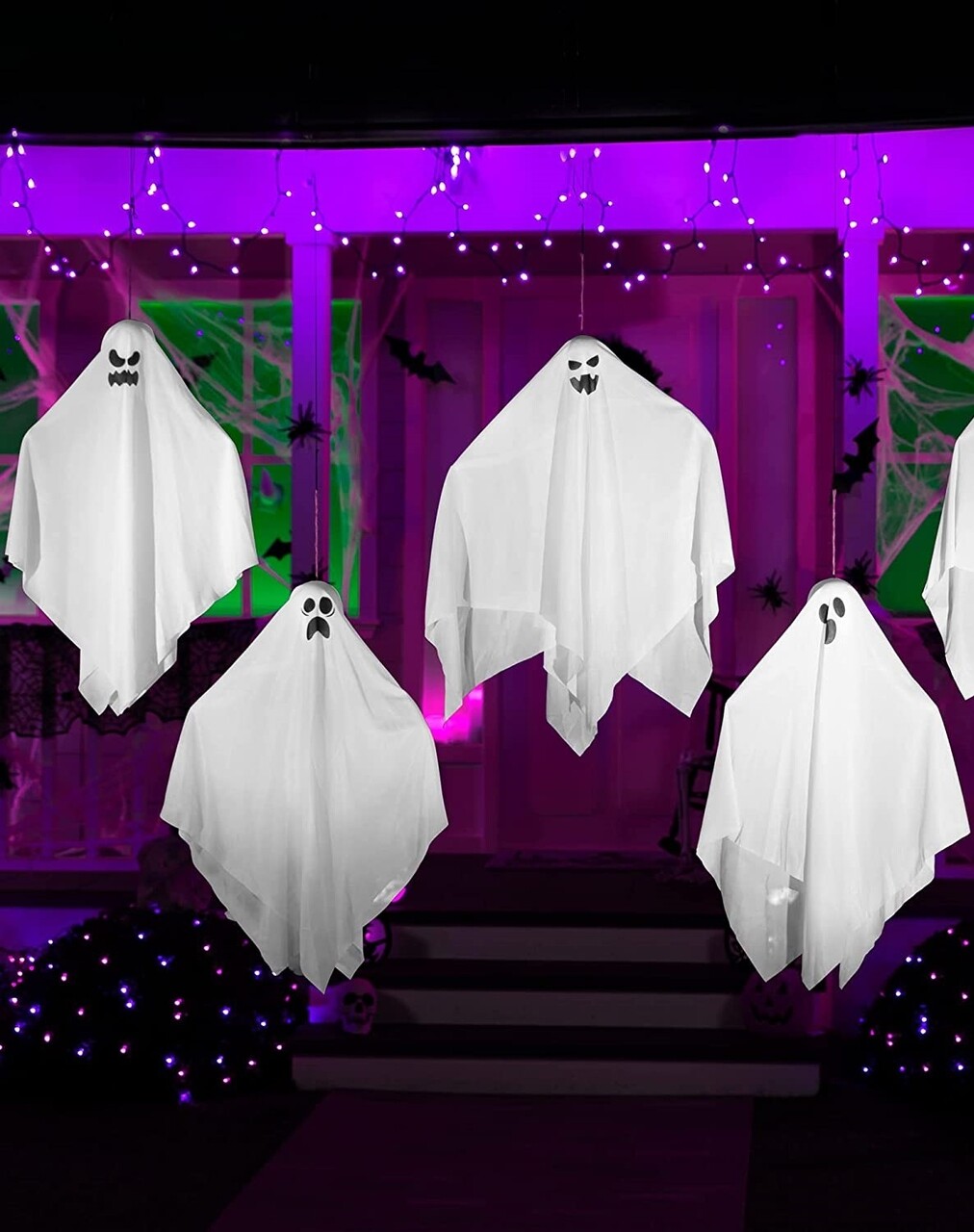 4 Darabos Kerti Dekoráció Halloween Ghost, 45 Cm