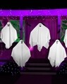 4 darabos Kerti dekoráció Halloween Ghost, 45 cm