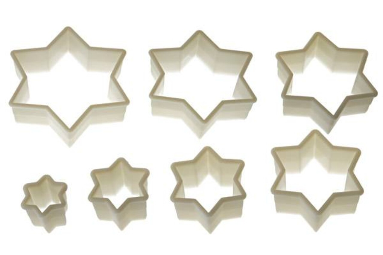 Silikomart 7 darabos készlet Star kekszformák, Ø4 cm - Ø13 cm, nejlon