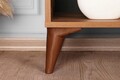 Zisino Walnut TV Komód, Kalune Design, 100x35x54 cm, barna