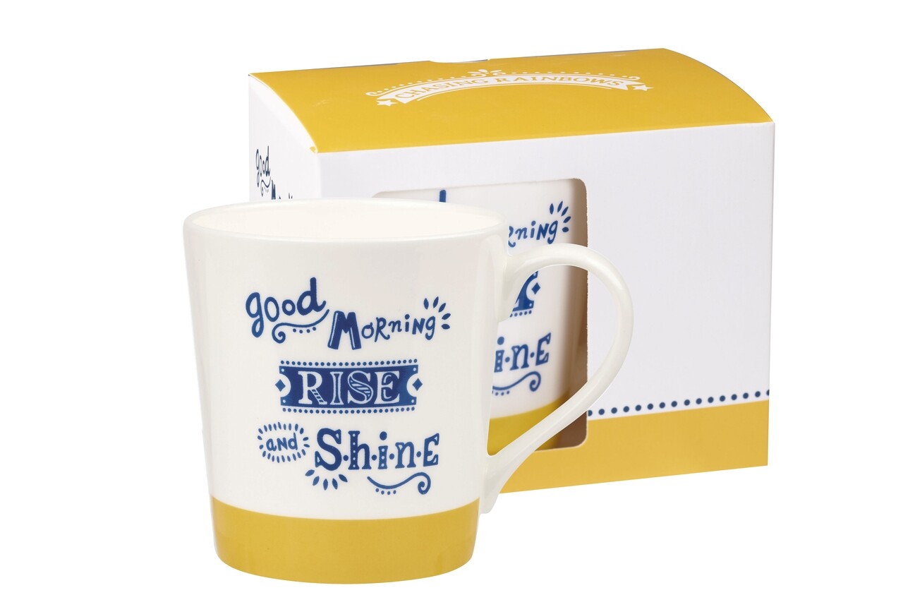 Csésze Díszdobozban, Good Morning, Churchill, Fine Bone China Porcelán, 300 Ml