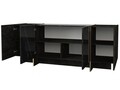 Veyron Tálalószekrény, Talon, 180 x 75.5 x 46.6 cm, fekete/aranyszín