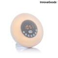 Ébresztőóra hangszóróval és napfelkelte effektussal, Slockar InnovaGoods, Bluetooth, USB, RGB, 16x16 cm, 16x16 cm