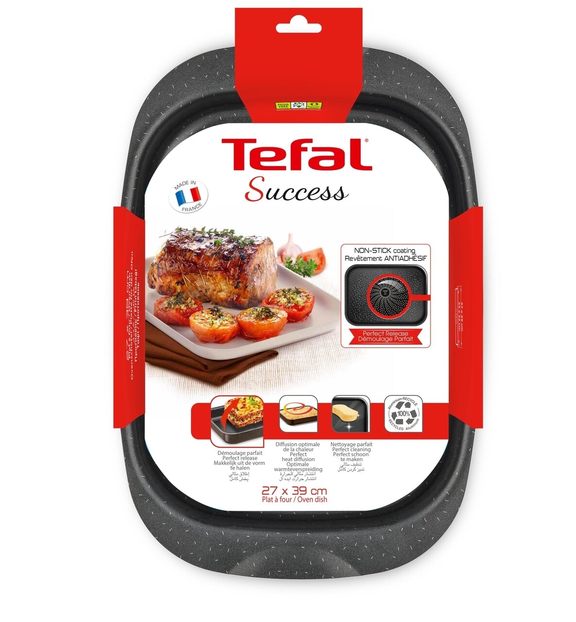 Steak Tálca, Tefal, Success, 27 X 39 Cm, Alumínium