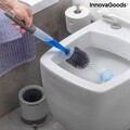 WC kefe szappanadagolóval, Bruilet InnovaGoods, öntapadós fali tartó, 10x45 cm