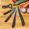 5 részes késkészlet, Cook in Style, Heinner Home, kerámia / műanyag, fekete