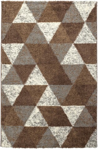 Hugh Triangle Szőnyeg, Decorino, 160x235 cm, polipropilén, barna