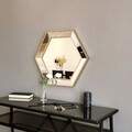 Oglinda decorativa A405, Neostill, 52 x 60 cm, argintiu