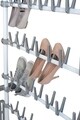 Kihúzható cipőtartó, Weenko, Herkules Pull-out Shelf, 48 pár, rozsdamentes acél / műanyag / polipropilén, szürke / fehér