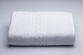 2 db-os arc törölköző szett, Greek Border Boutique, 50 x 90 cm, 100% kártolt pamut, 500 gr / nm, fehér