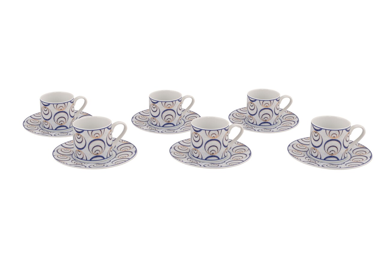 Kutahya Porselen Kávés készlet, RU12KT4309726, 12 darabos, porcelán