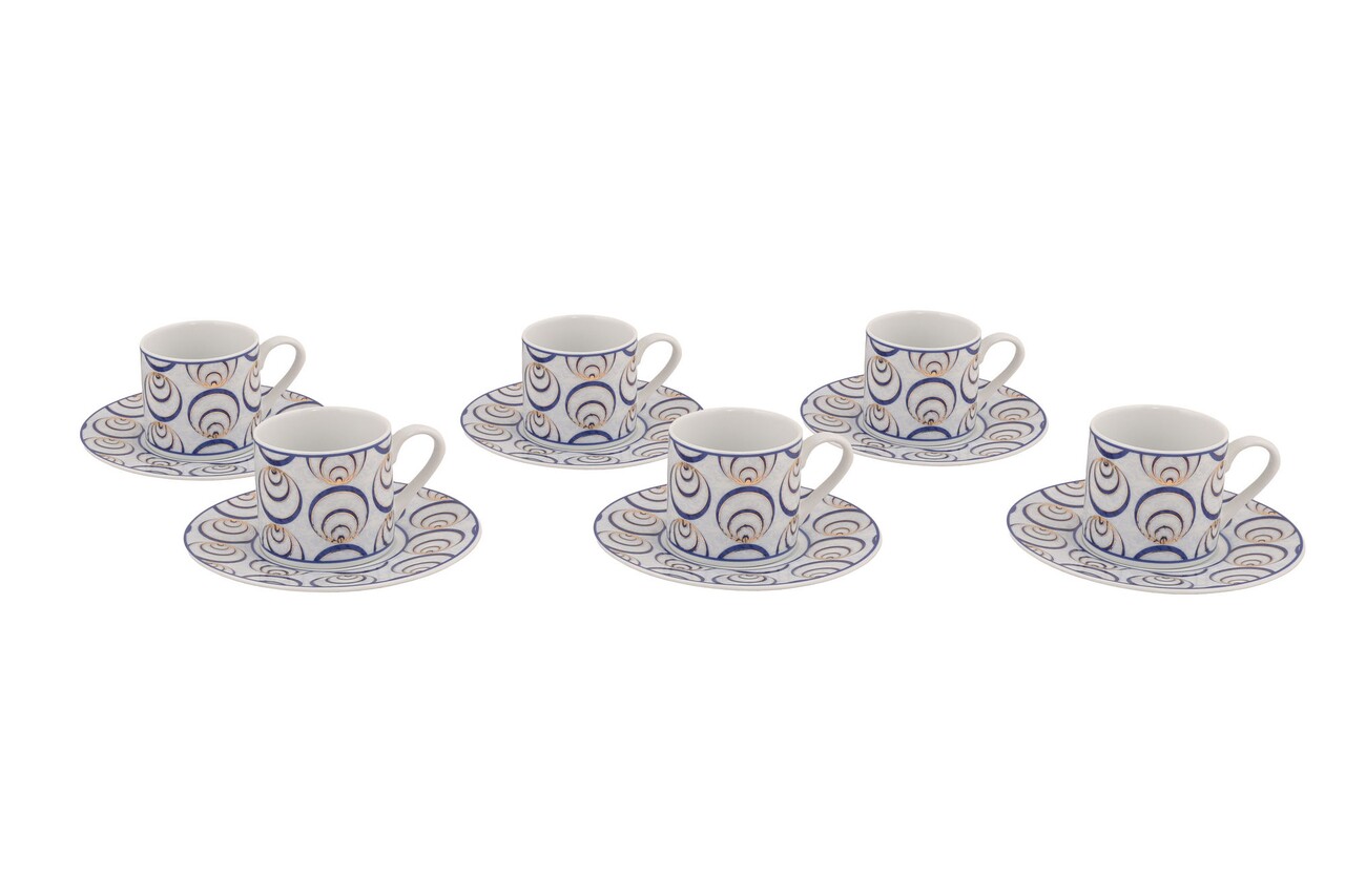 Kutahya Porselen Kávés Készlet, RU12KT4309726, 12 Darabos, Porcelán