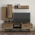 Comoda TV cu dulap Yakamoz, Tera Home, maro
