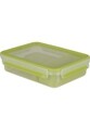 Téglalap alakú snack rakott, Tefal, Clip & Go, 1,2 L, műanyag, zöld