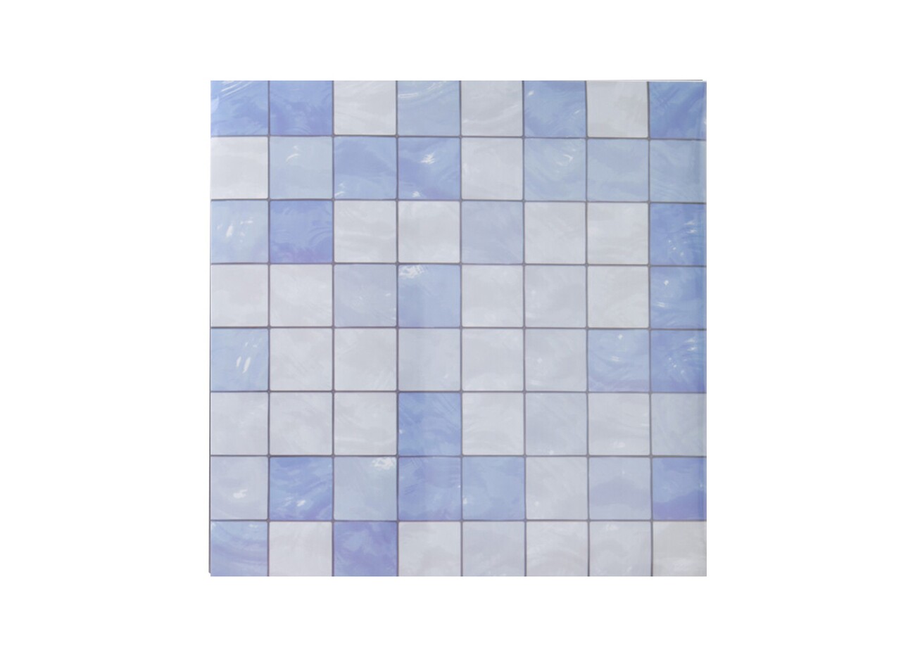 Plaid Öntapadós matrica, 30x30 cm, 8 darabos, polipropilén, kék