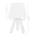 AYD - 2408, Insignio 2 db Éjjeli lámpa, 22 x 33 cm, 1 x E27, 60W, fekete