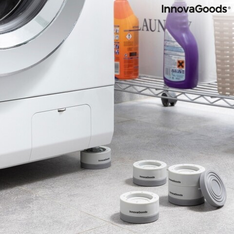 Novib InnovaGoods 4 db egymásra helyezhető rezgéscsillapító lábakból álló készlet, 6.7x3.5 cm