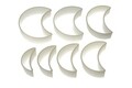 Moon 7 darabos Forma keksznek szett, Silikomart, 8x3.5  cm - 13x10.5 cm, nejlon