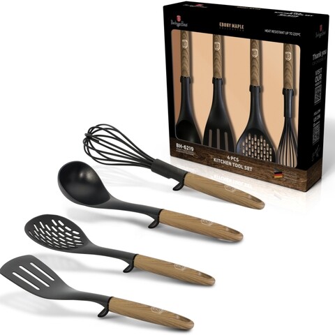 Berlinger Haus 4 darabos Konyhai szett, Ebony Maple, szilikon / műanyag,