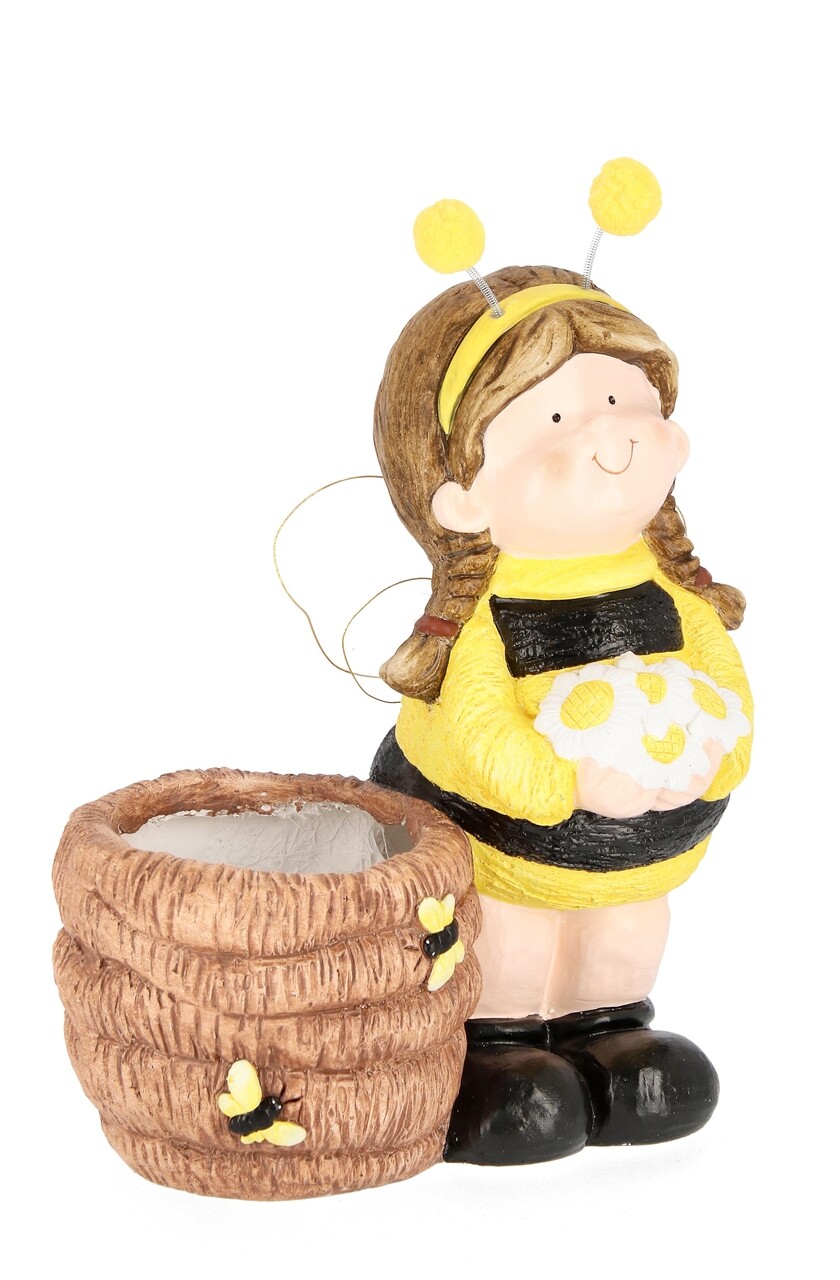 Apiary Girl Kerti dekoráció, Bizzotto, 32 x 39.5 cm, magnézium