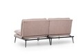 Martin Sofabed Kihúzható kanapé, Futon, 3 személyes, 180x130 cm, fém, bézs