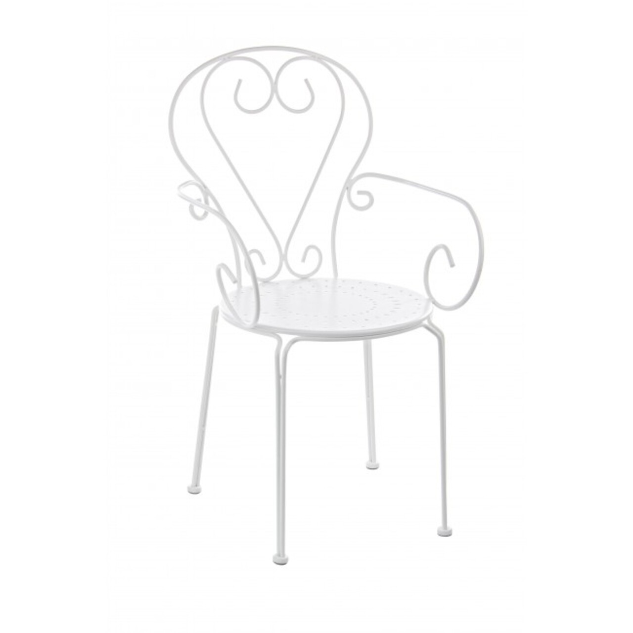 Etienne kerti szék, bizzotto, 549x49x89 cm, acél, fehér