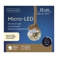 Ball w rope Fénydekoráció, Lumineo, 15 LED-el, Ø 10 cm