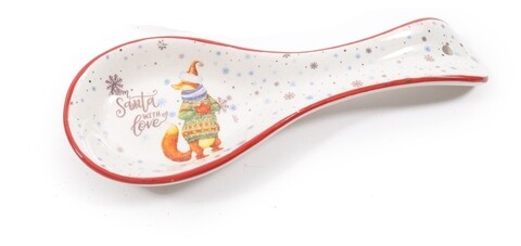 Santa with love Kanáltartó, Mercury, 25x9x3 cm, kerámia, színes