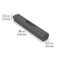 Alumínium fóliaadagoló, Wenko, Perfect Cutter L, 38 x 5,2 x 6,7 cm, műanyag / rozsdamentes acél, antracit