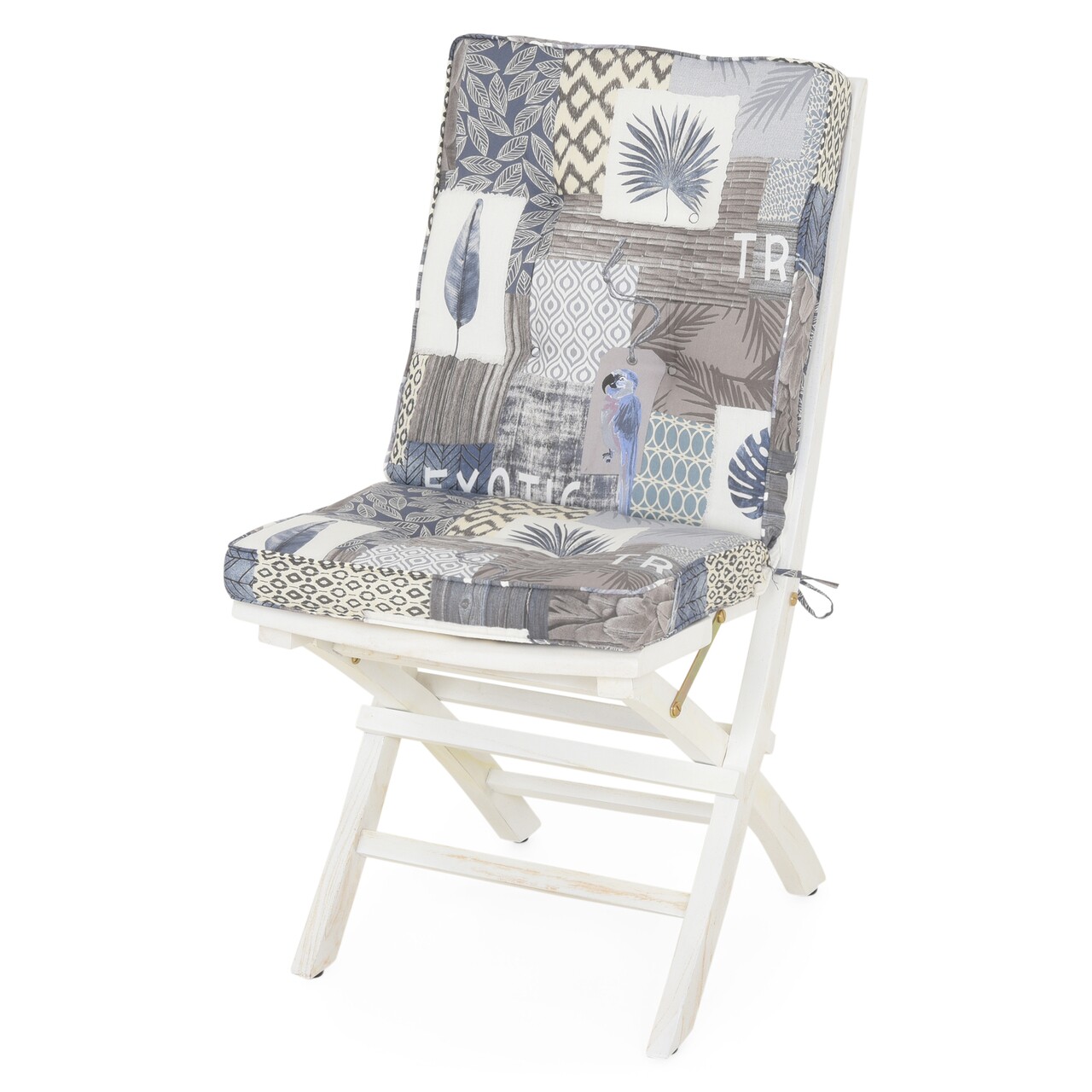 Tropical Összecsukható szék, L.47 l.60 H.95 cm, fehér