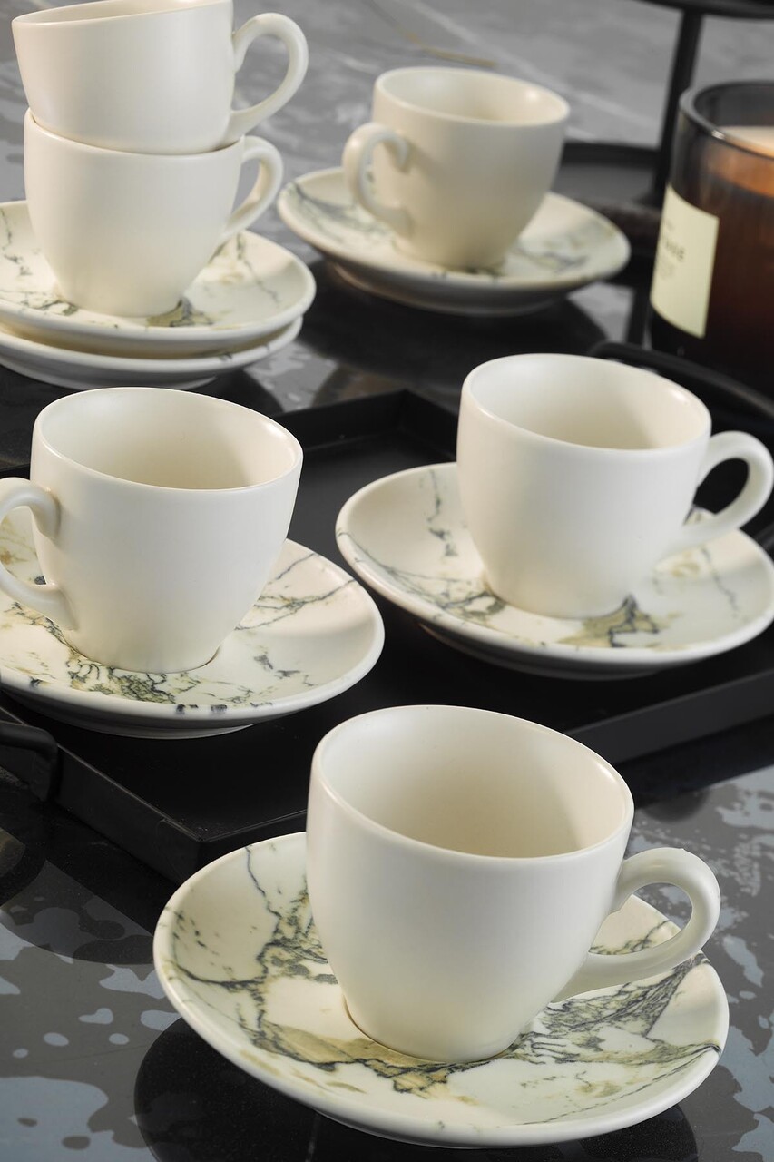 Kutahya porselen kévés készlet, nnlm12kt893313, 12 darabos, porcelán