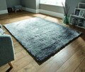 Kézzel készített szőnyeg, Shadow Silver, Flair Szőnyegek, 60 x 110 cm, poliészter, szürke