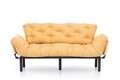 Nitta Triple Kihúzható kanapé, Futon, 3 személyes, 225x70 cm, fém, mustársárga