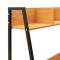 Office Hero, Pakoworld, 100x48x138 cm, MDF / fém, cseresznye tölgy / fekete