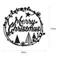 Tanelorn Fénydekoráció, XMASBLACK-021, 60x72 cm, fém, fekete
