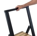 Weko összecsukható létra, 3 lépcsős, csúszásmentes, 44 x 127 x 5,5 cm, alumínium / műanyag, fekete