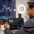 InnovaGoods Lumahoop Kör alakú LED szelfi lámpa, 26 cm, USB