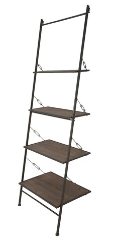 Stairs Raw Polcegység, Mauro Ferretti, 65x41x180 cm, vas, barna/fekete