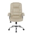 Ergonomikus irodai szék, Bedora Abraj, ekológikus bőr, bézs