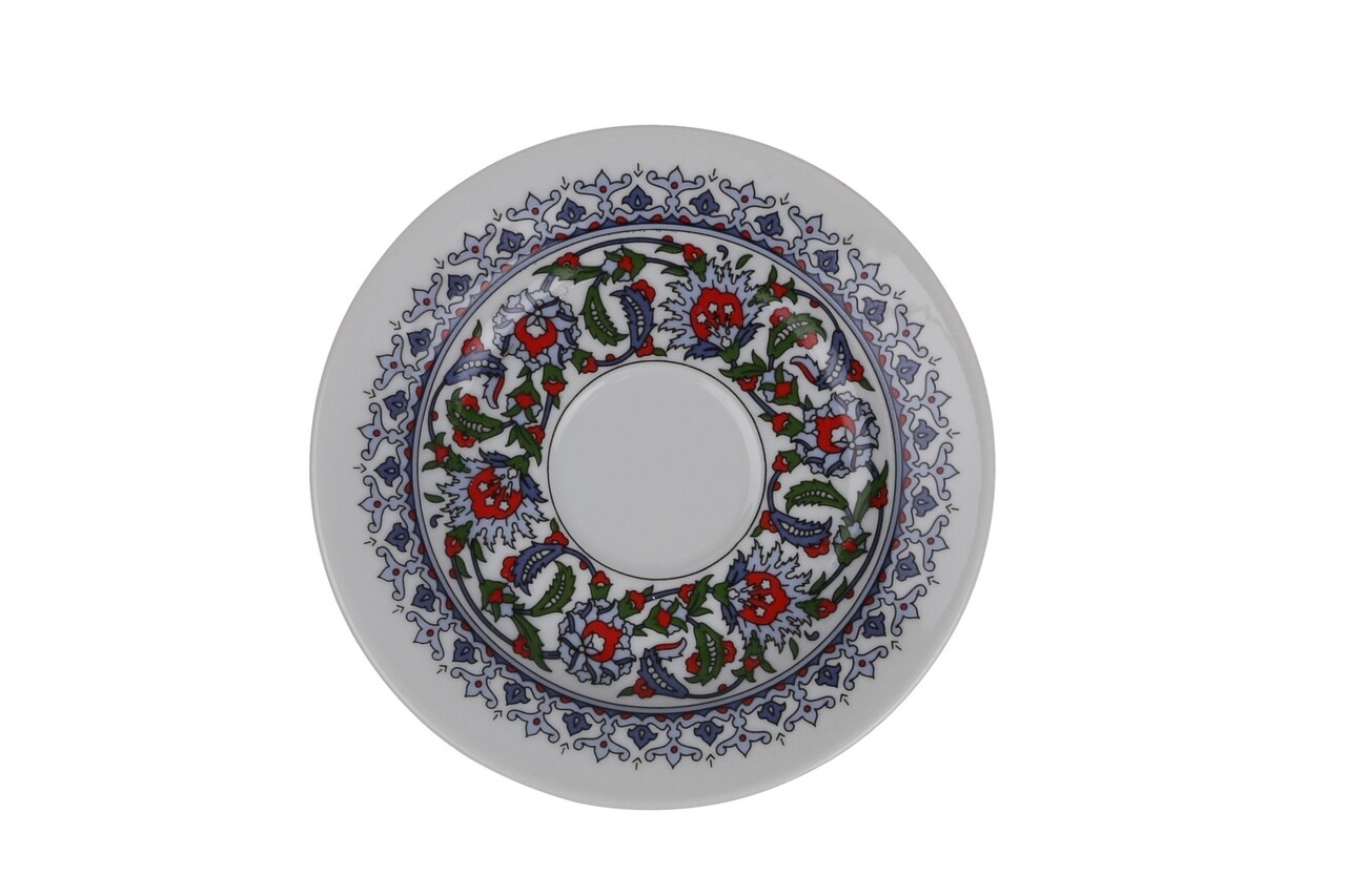 6 Csésze + 6 Tányér Készlet, Kutahya Porselen, GZ12KT601860, 50 Ml, Porcelán, Többszínű